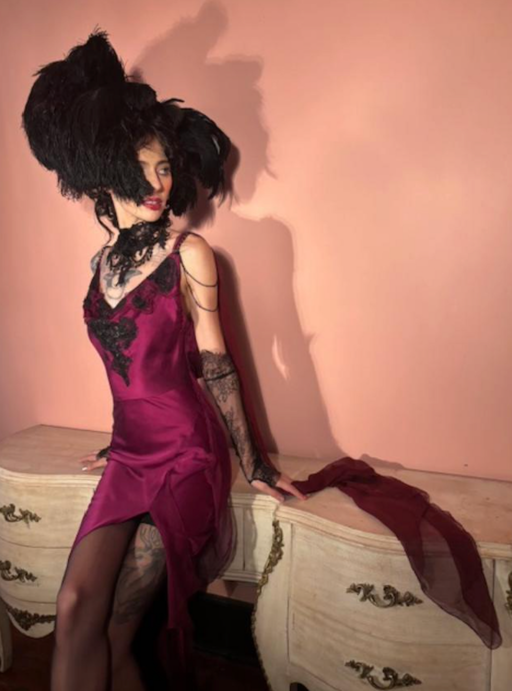 Boudoir Queen Custom Red Carpet Evening Gown Slip Dress