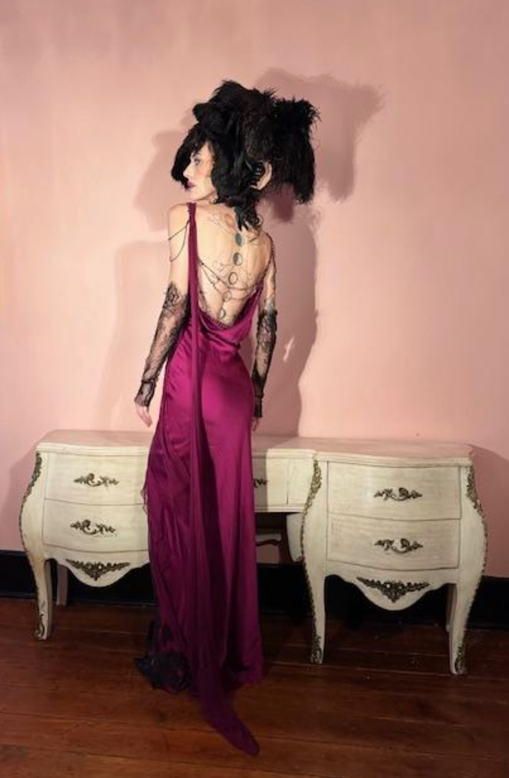 Boudoir Queen Custom Red Carpet Evening Gown Slip Dress