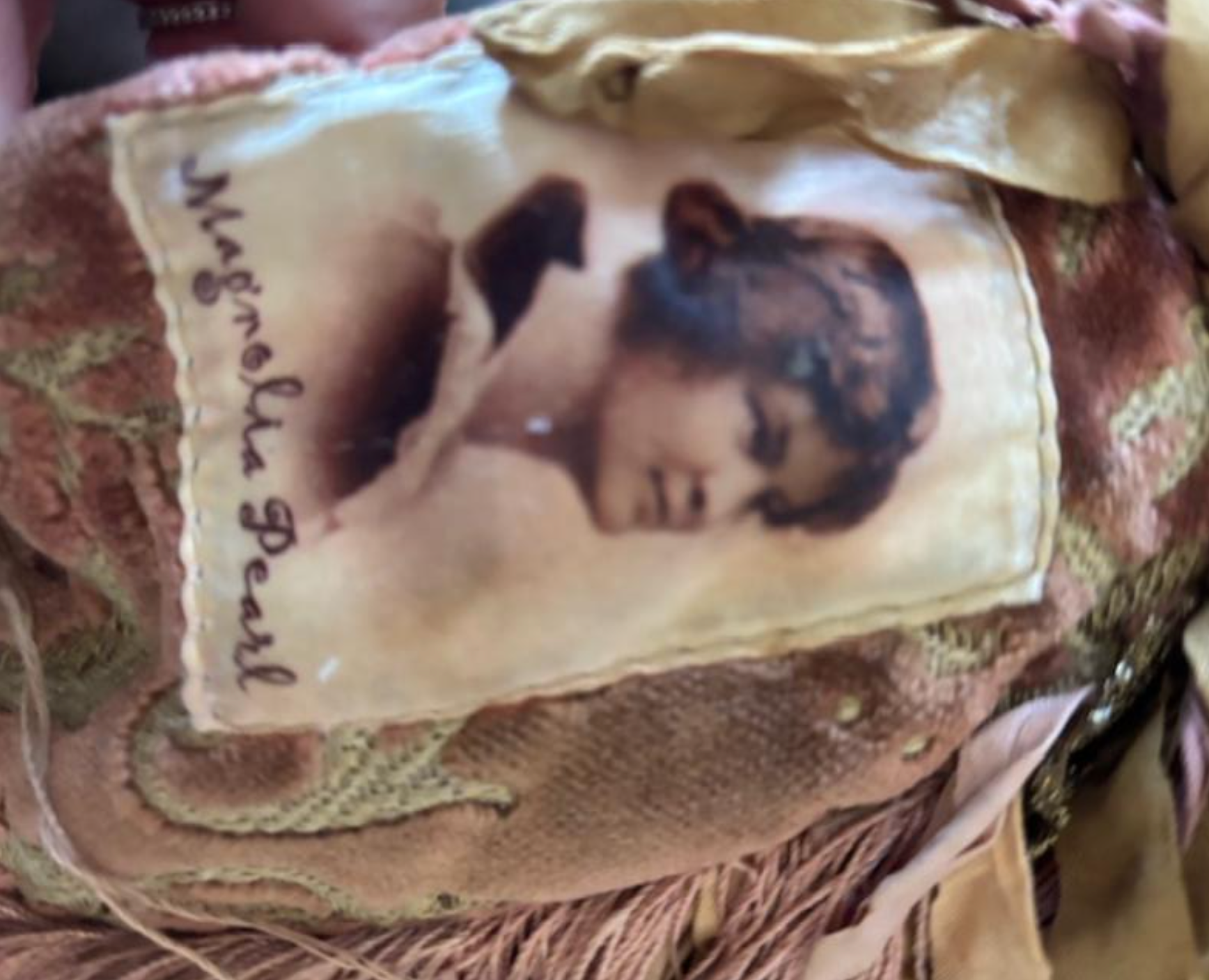 Early 2003 Magnolia Pearl Sterling Turquoise Fur Fringe purse