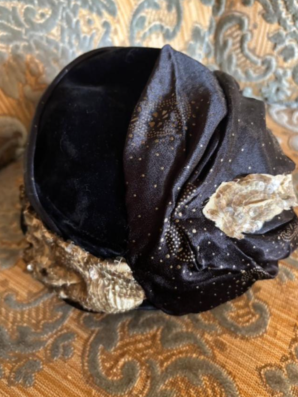 Boudoir Queen Custom Pill Box Turban hat