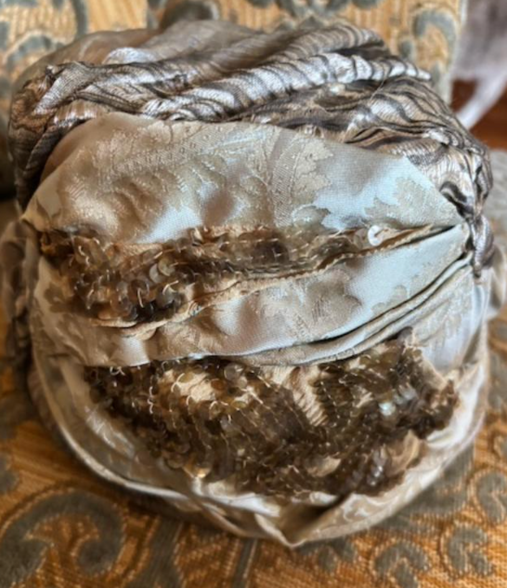 Boudoir Queen Custom Turban Pillbox Hat Sea Foam Green Lovely