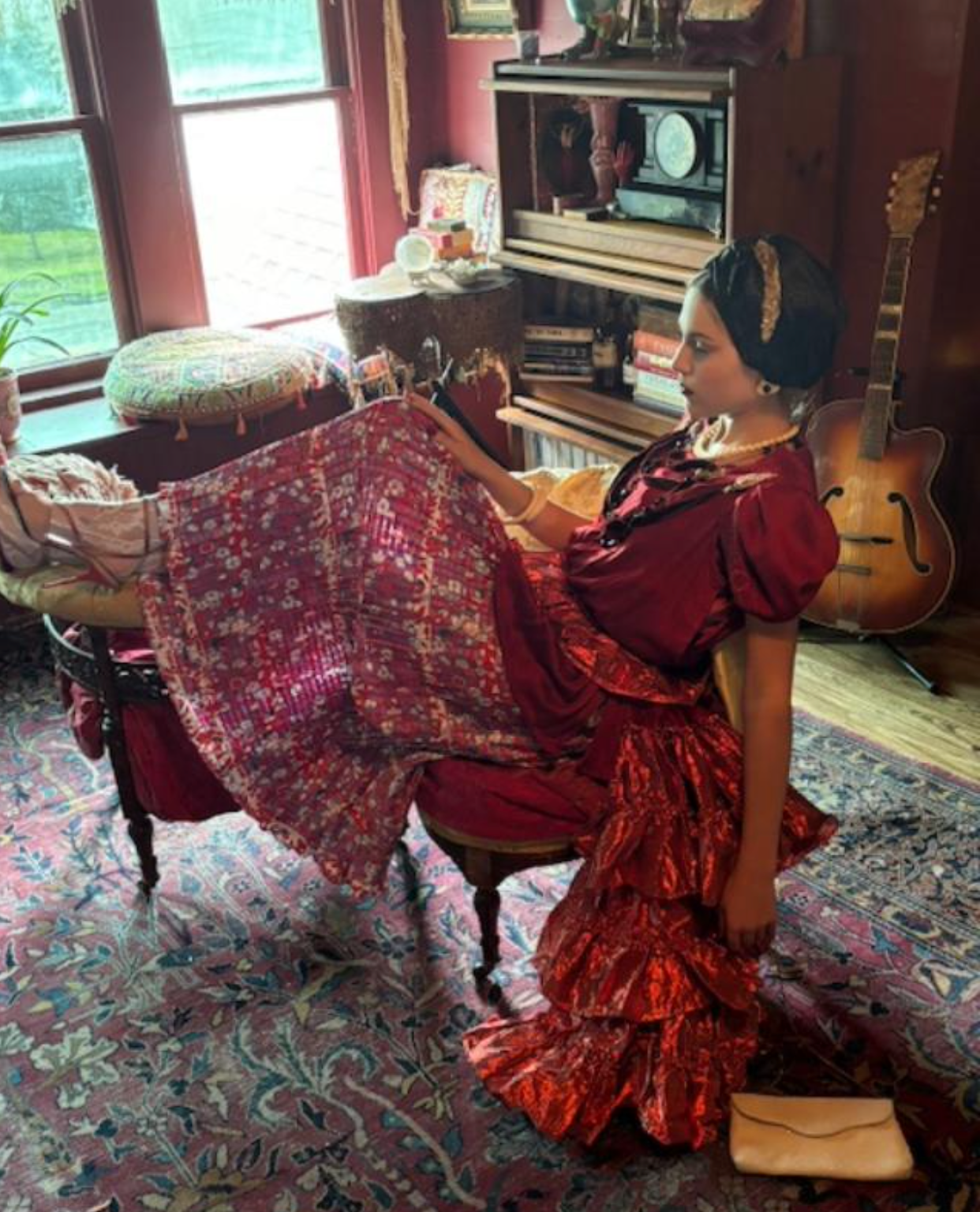 Boudoir Queen Custom Pill Box Turban hat