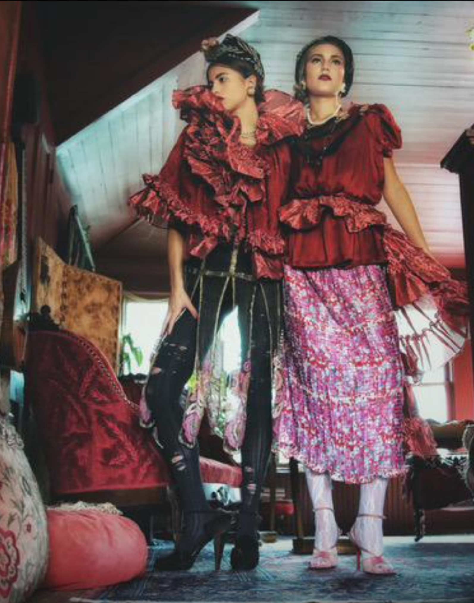 Antique Vintage 1930's 40's Couture striped Turban Unusual