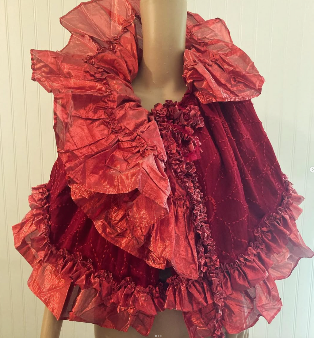 Just listed Boudoir Queen Silk Embroidered Caplet