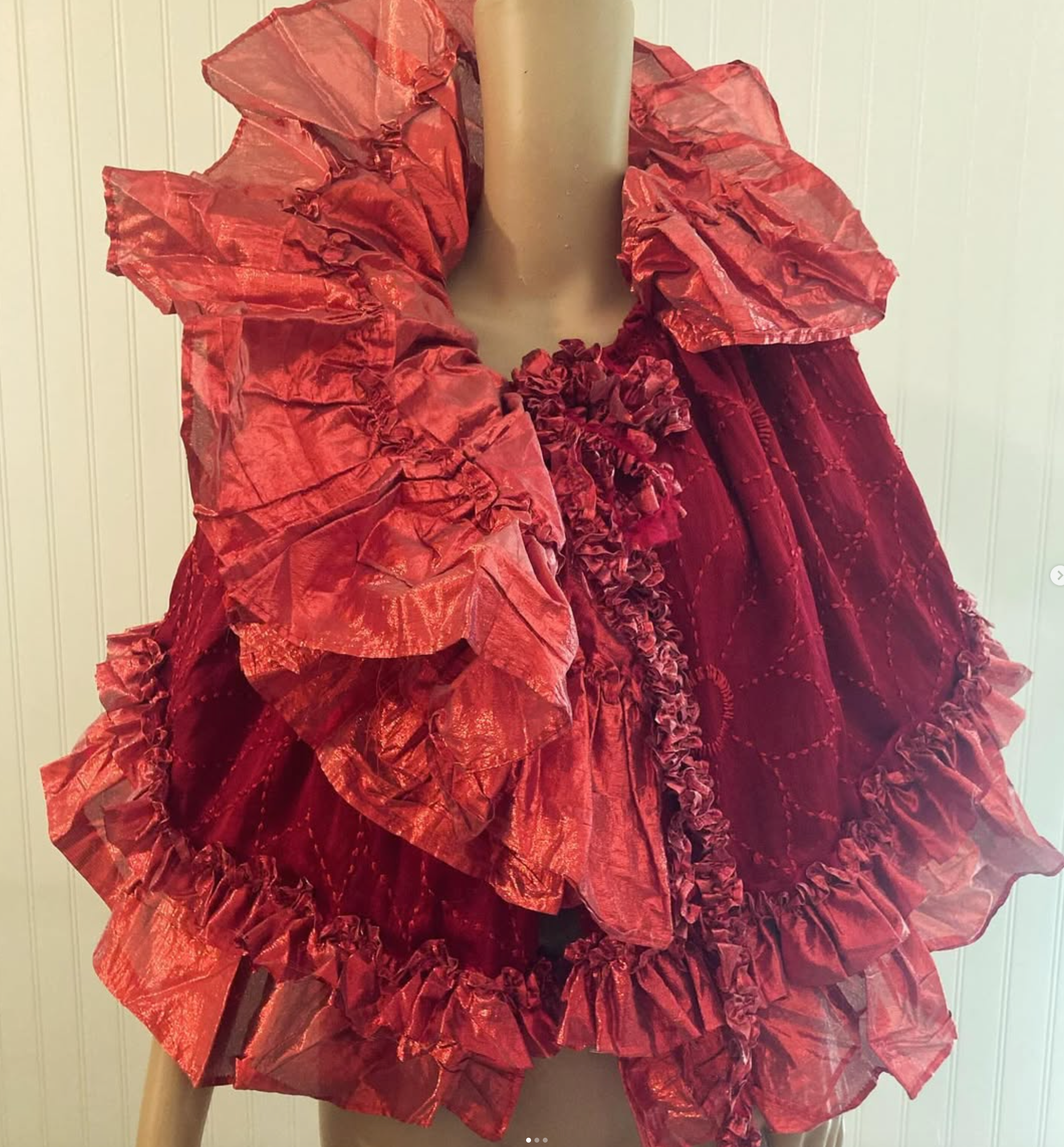 Just listed Boudoir Queen Silk Embroidered Caplet