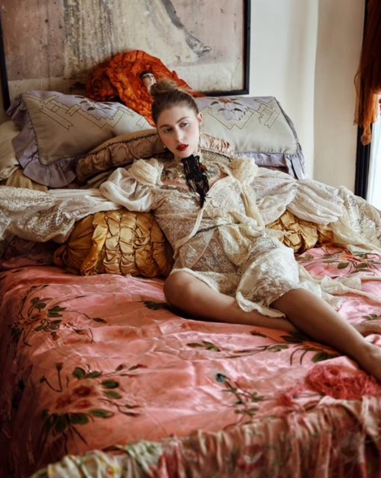 Take Me to the Heather Boudoir Queen Normandy Lace Dress Huge sleeve