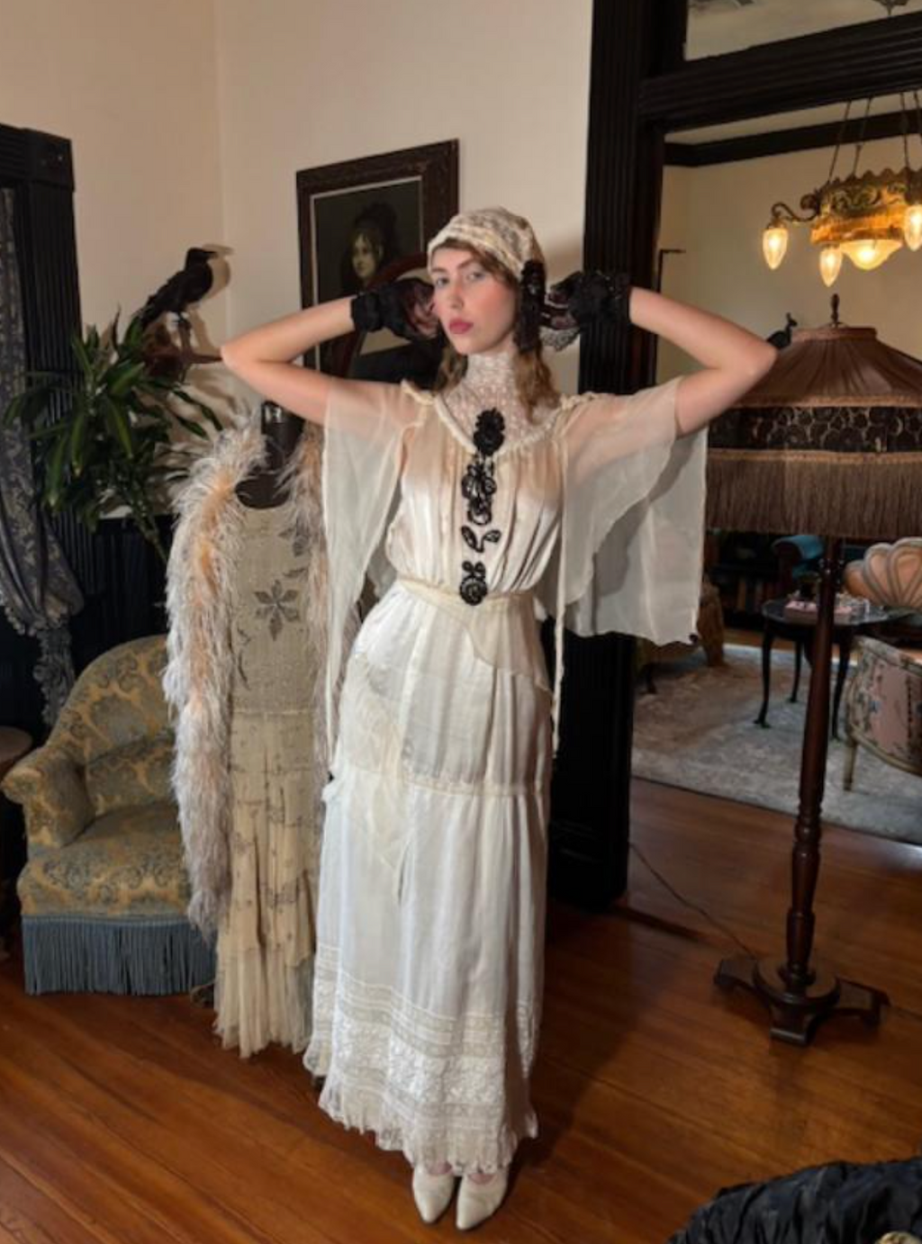 New Boudoir Queen Divine Decadence Bridal or Tea gown