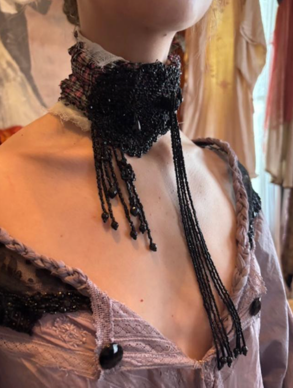 The Catherine Jet Neckpiece Choker