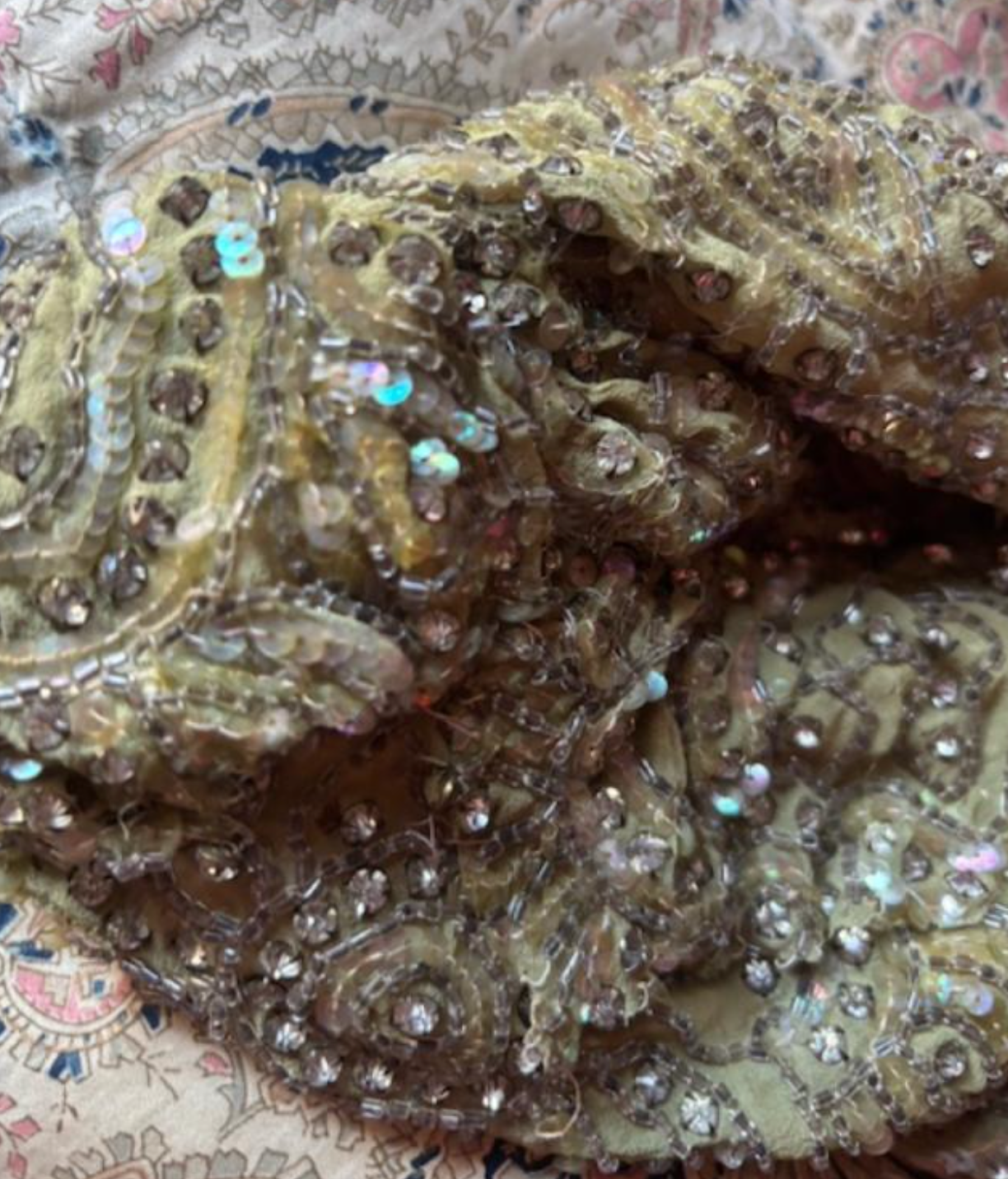 Antique gel 20's sequin beret beautiful!