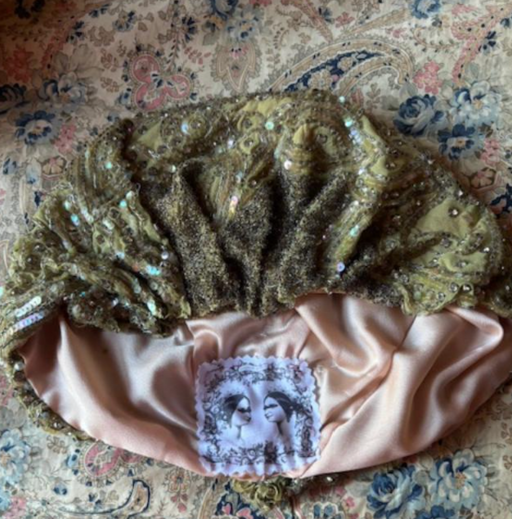Antique gel 20's sequin beret beautiful!