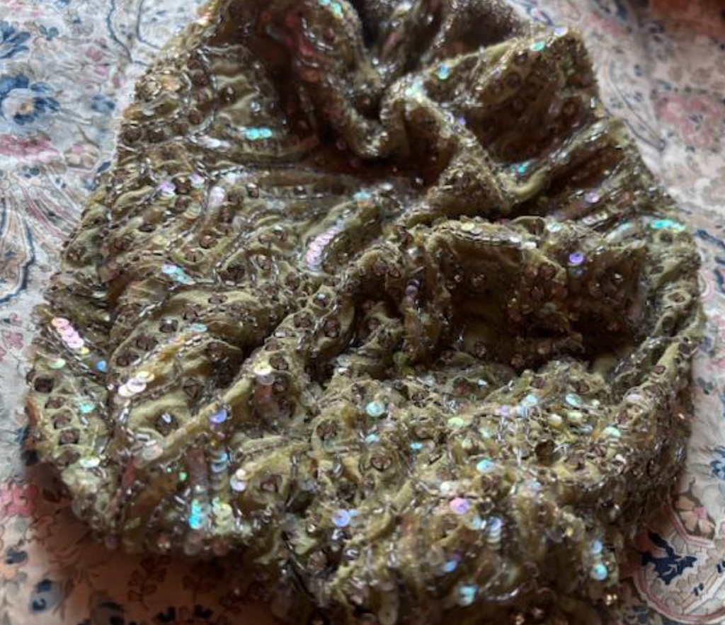 Antique gel 20's sequin beret beautiful!