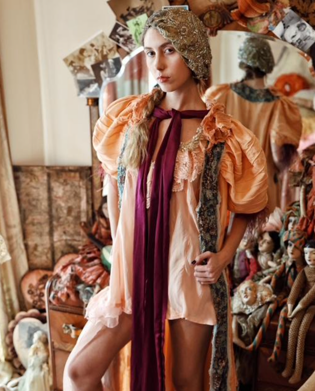 Doll Duster Boudoir Queen One of a kind