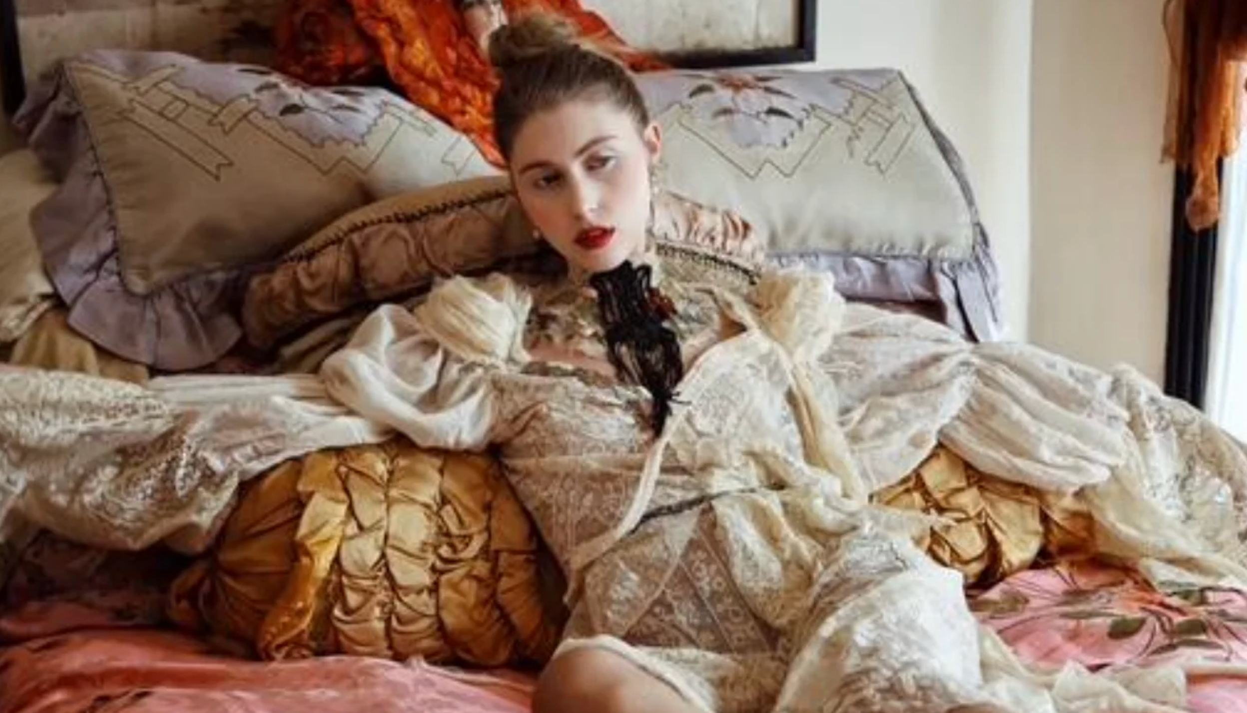 Normandy Lace Boudoir Queen Luxe Sleeve Dress