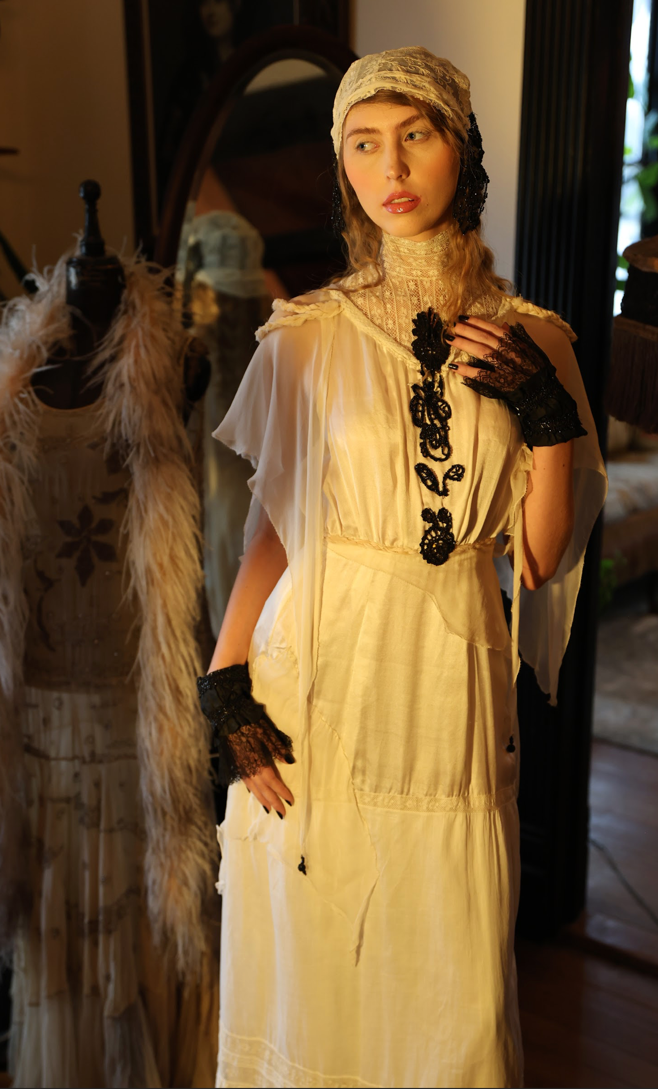 New Boudoir Queen Divine Decadence Bridal or Tea gown