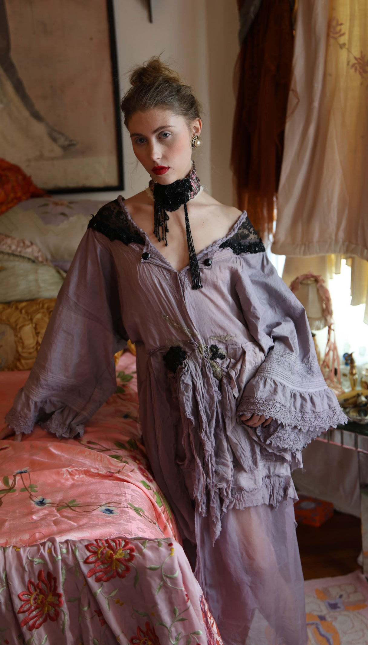 New Listing Lavande Boudoir Queen Petticoat Duster jacket