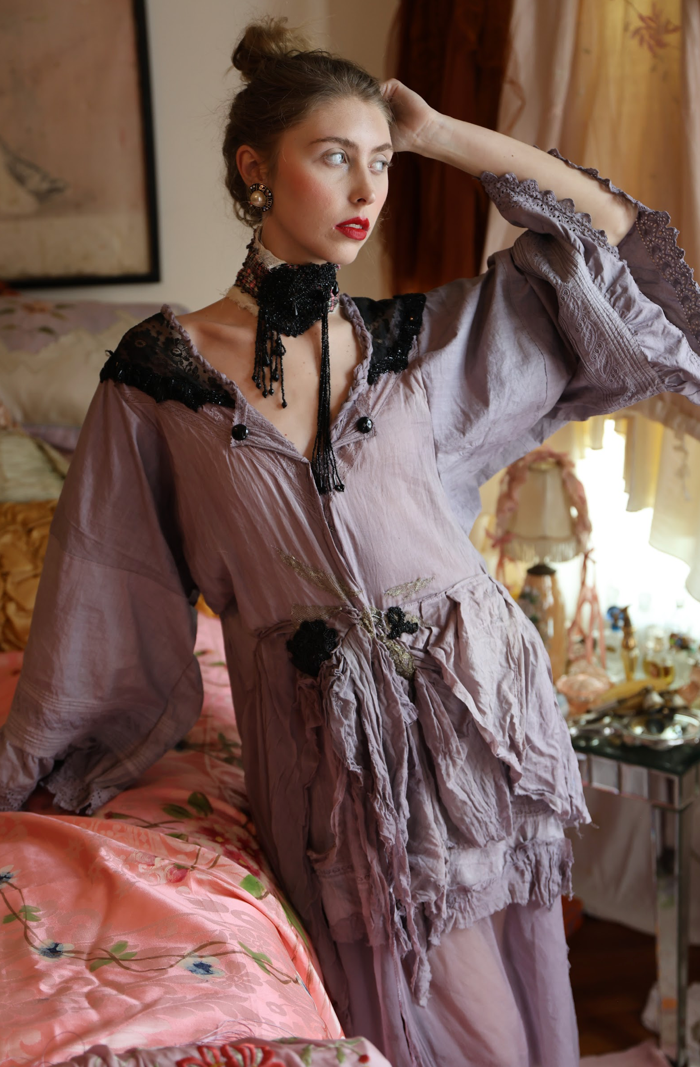 New Listing Lavande Boudoir Queen Petticoat Duster jacket