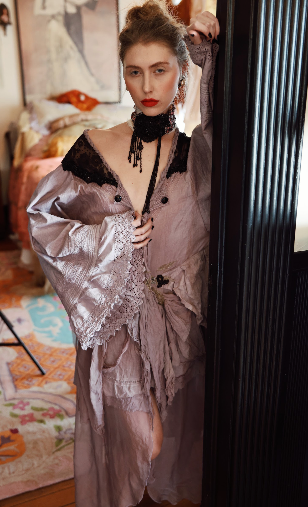 New Listing Lavande Boudoir Queen Petticoat Duster jacket