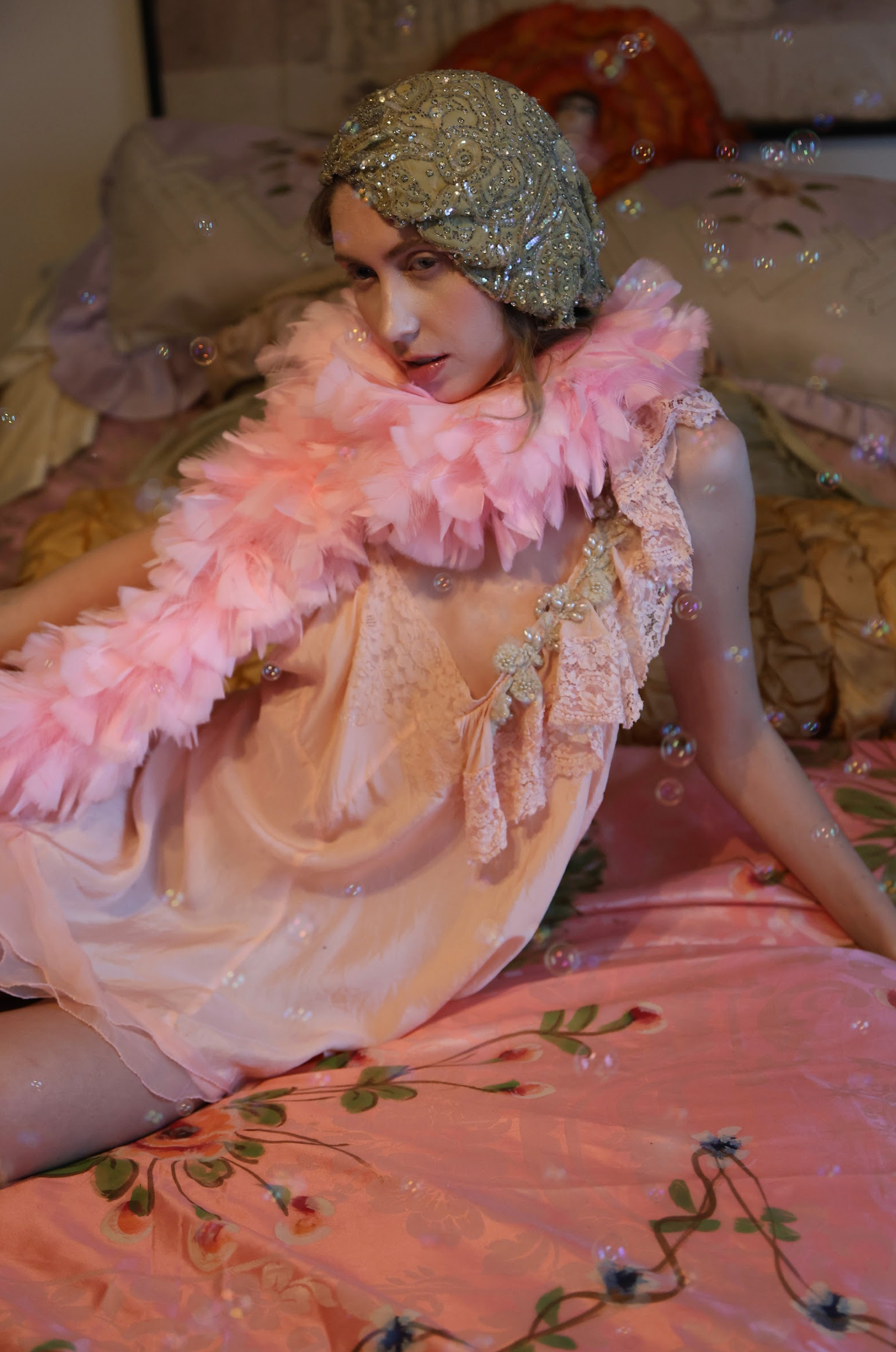 Fabulous Pink 1960's Burlesque Feather Boa