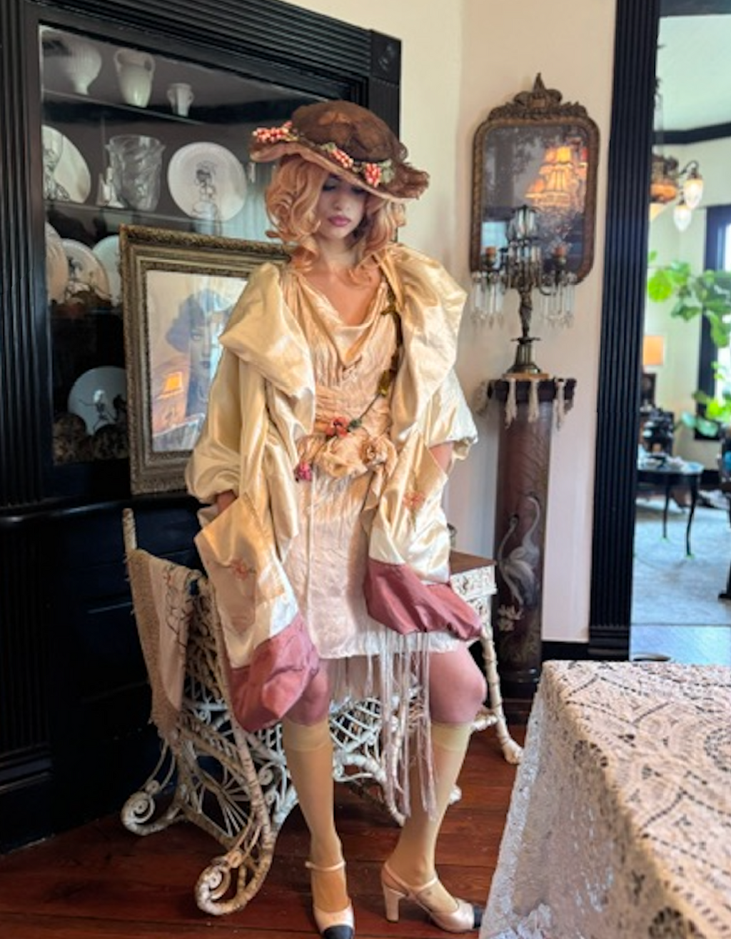 Cocoon Satin Morgiana Jacket