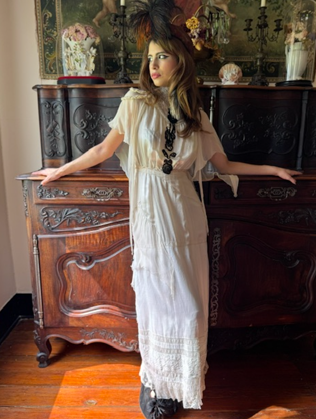 New Boudoir Queen Divine Decadence Bridal or Tea gown