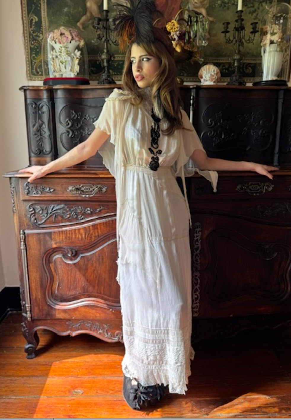 New Boudoir Queen Divine Decadence Bridal or Tea gown