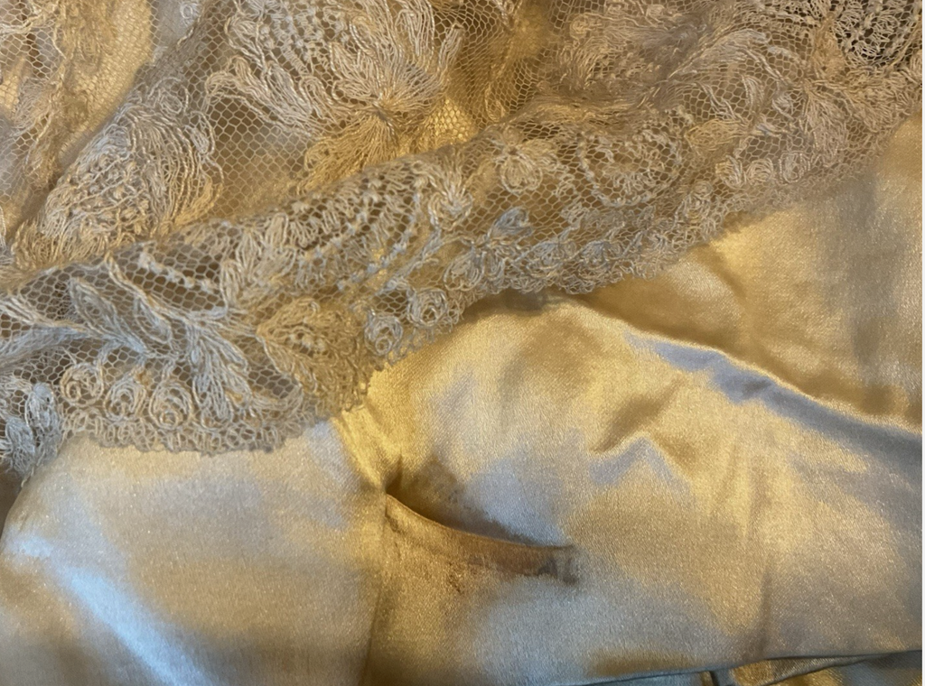 1925 Tambour Lace Chemise Dress with Drop  waist