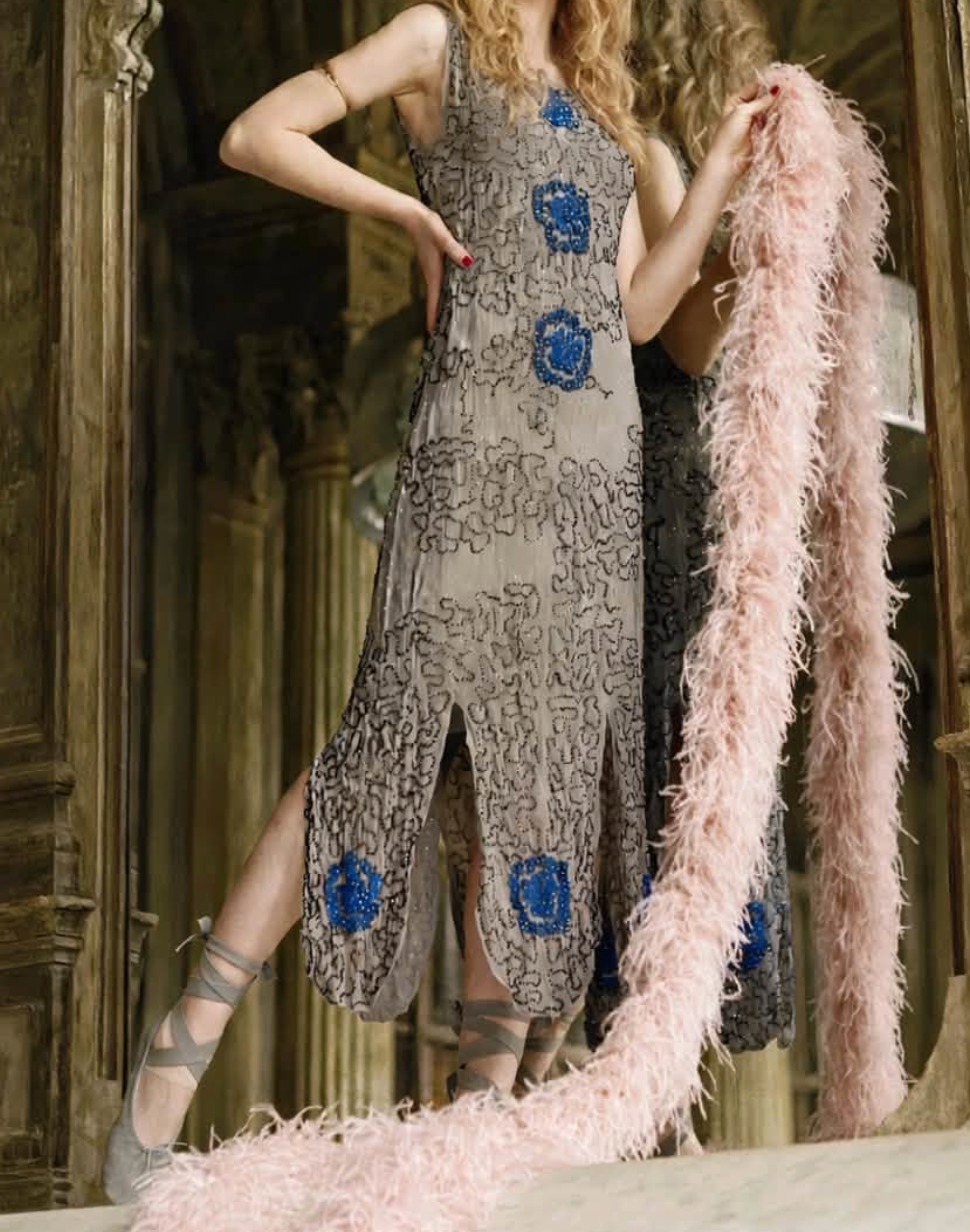 Charleston Dancing Beaded Flapper 1926