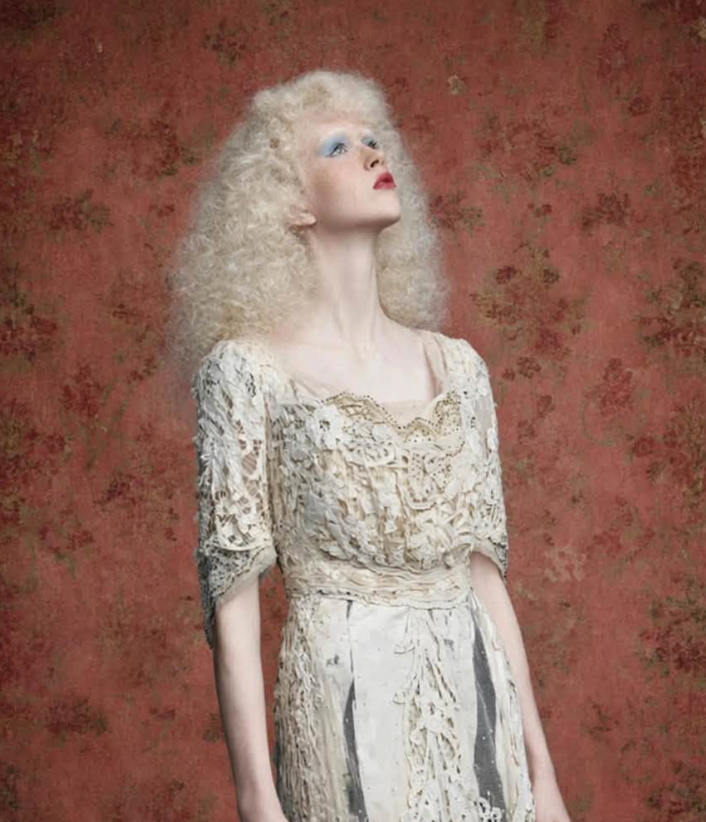 Historical History added Broken Bride Bride Belgian Tape Lace Evening Gown labeled "Kate Ker Lane, Victoria House, 1 Kensington High St. W"