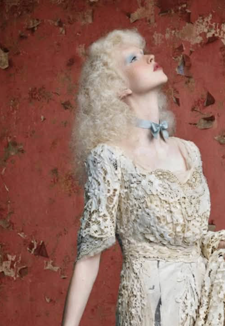 Historical History added Broken Bride Bride Belgian Tape Lace Evening Gown labeled "Kate Ker Lane, Victoria House, 1 Kensington High St. W"