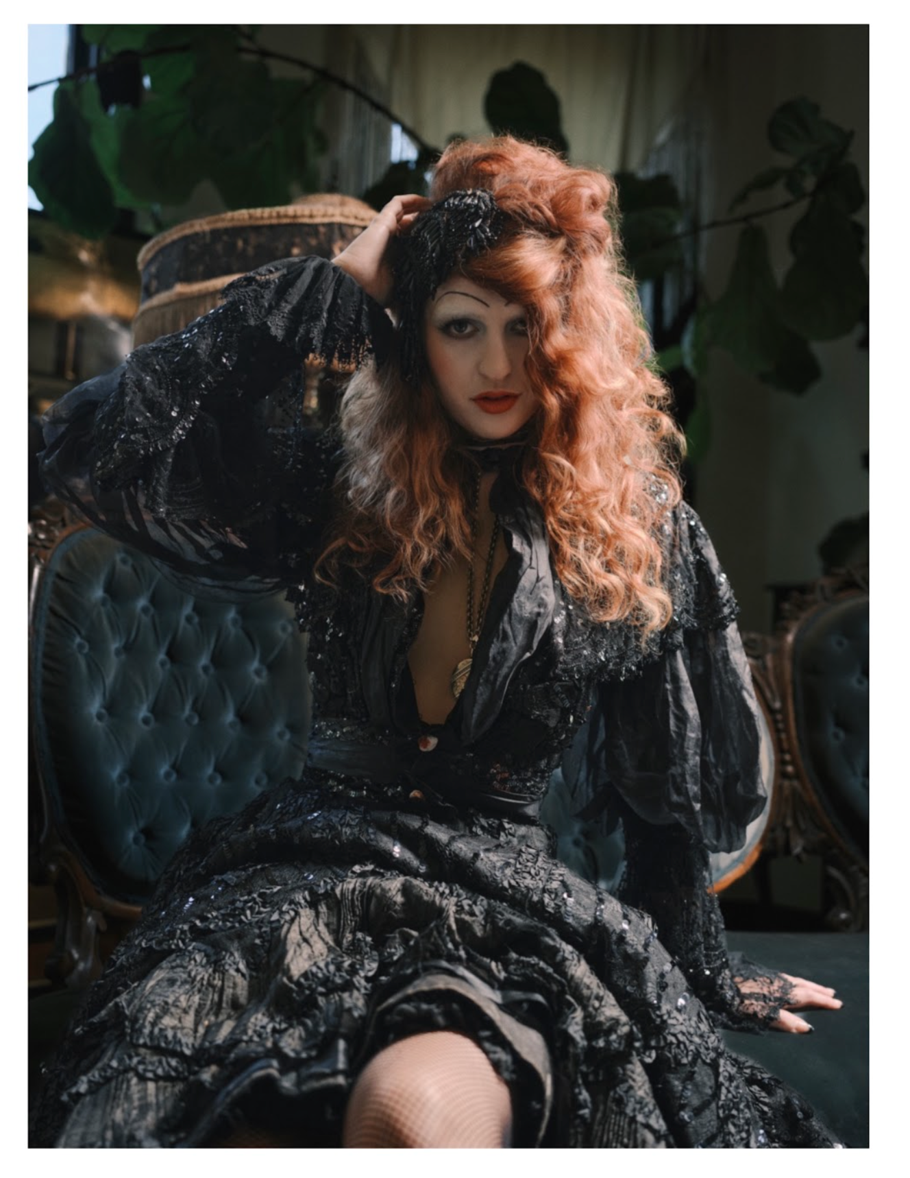 Grand Second Mourning Tissue Silk Dress rare