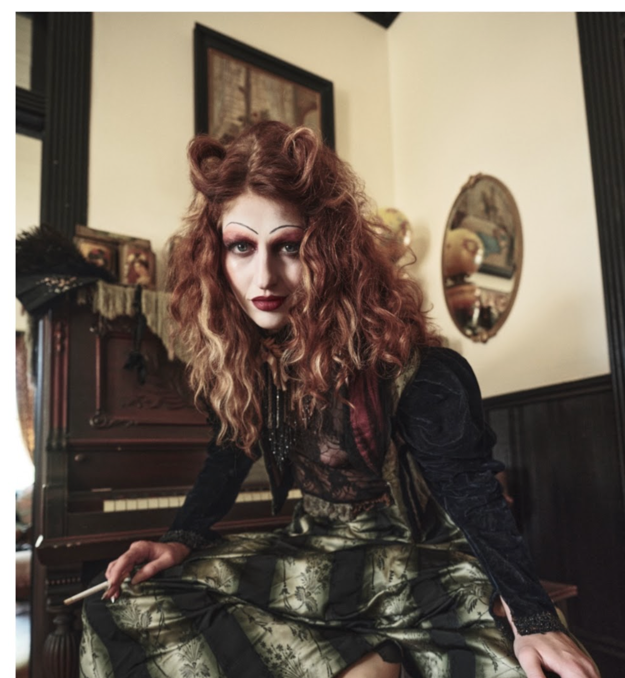 DOLLYMOP BOUDOIR QUEEN CHOKER ANTIQUE Wearable Art