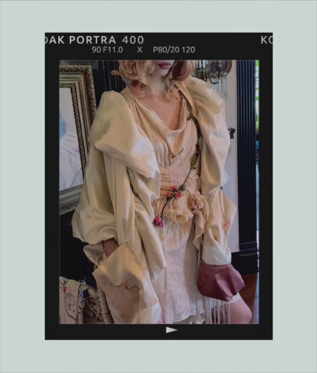 Cocoon Satin Morgiana Jacket