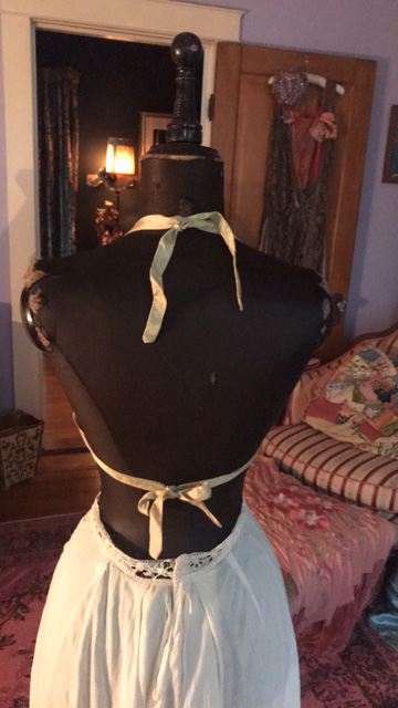 Embroidered Rayon WWII Souvenir Lingerie Top