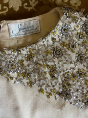 Rhinestone elaborate dress fragments for sewing upcycling