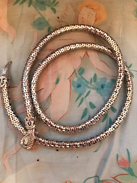 Anita Pallenberg Vibe 1950's (Whiting & Davis) Snake Necklace and Belt