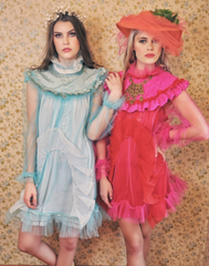 Candy Dress Teal with Pearl Collar