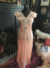 NEW 1930s Peach Slip Dress New arrival
