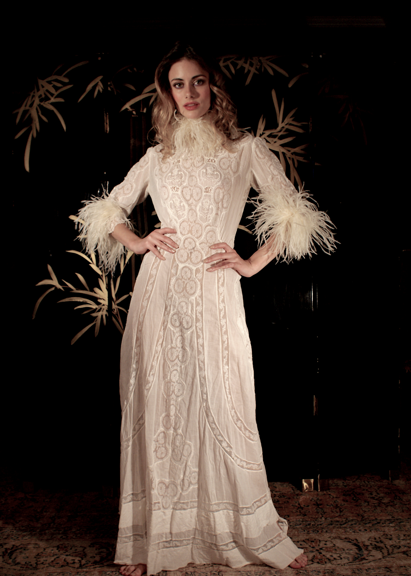Marie Antoinette Petit Trianon Wedding Gown Festival bridal Boudoir Queen Original Victorian Lawn gown